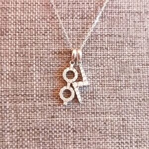 Sterling Silver Harry Potter Chain and Charms Glasses and Bolt - Pre-loved